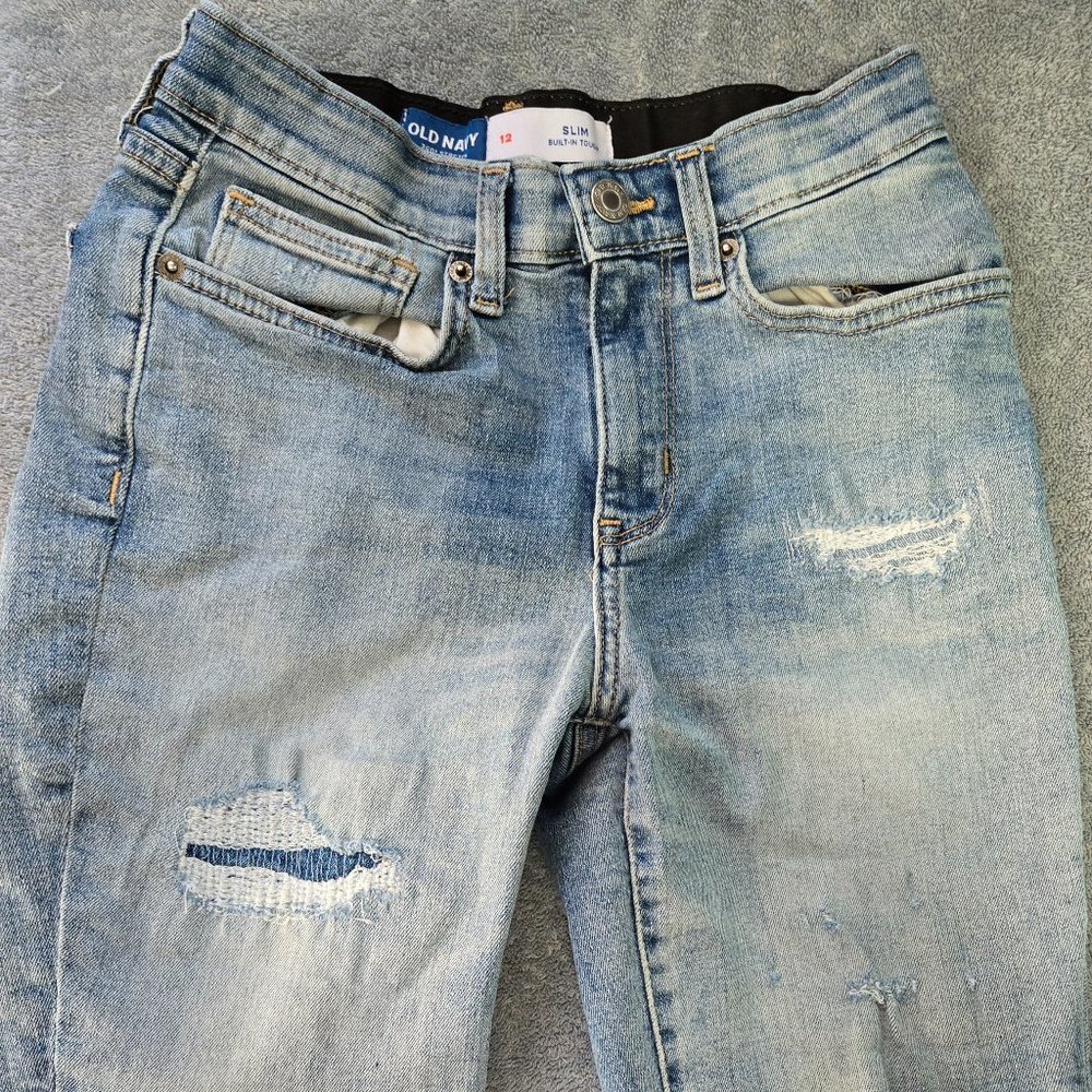 Old Navy Boys Jean Shorts Slim 12